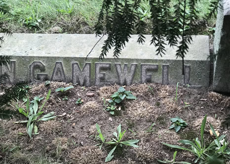 Family plot gravestone